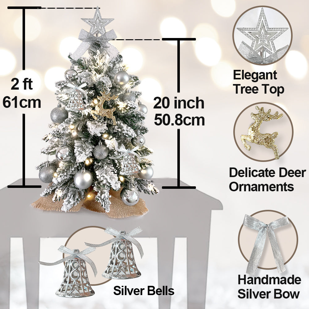 Frosted Tabletop Tree