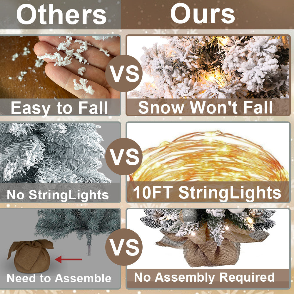 Frosted Tabletop Tree