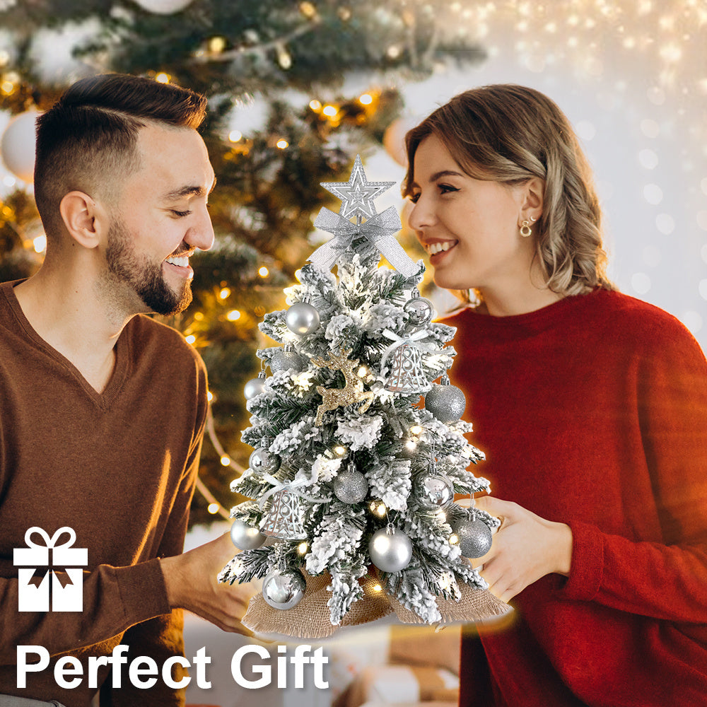 Frosted Tabletop Tree