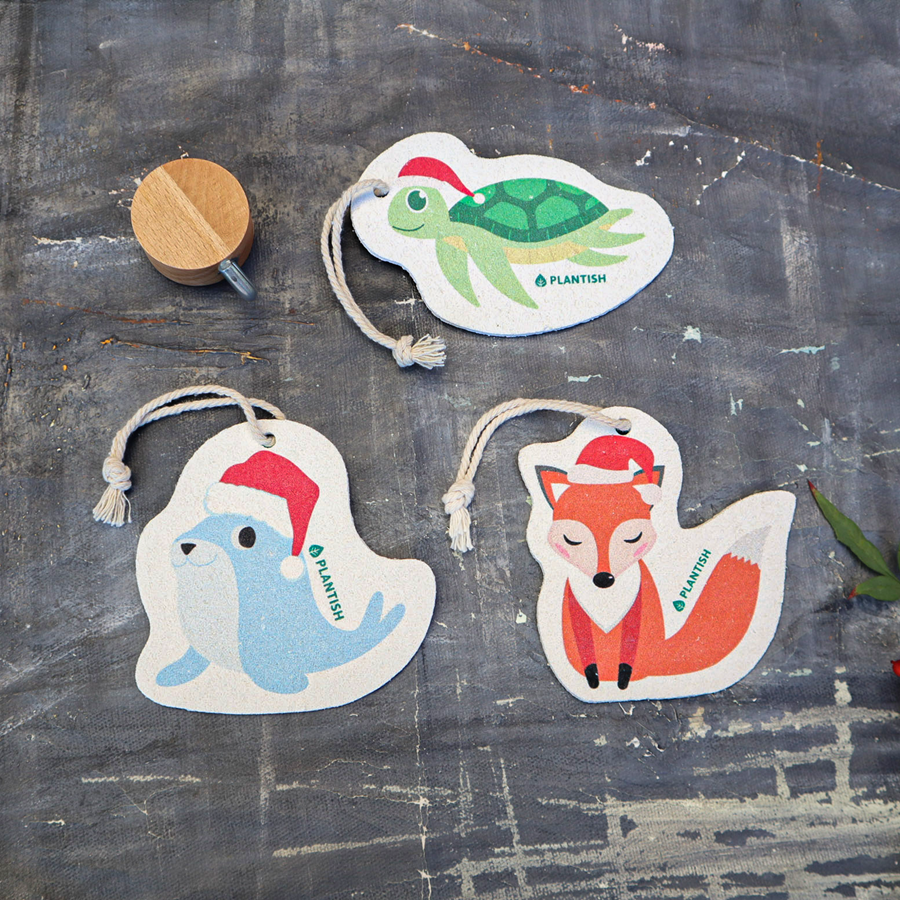 Set of 3 Festive Critter Pop up Sponge Set (Holiday Exclusive)