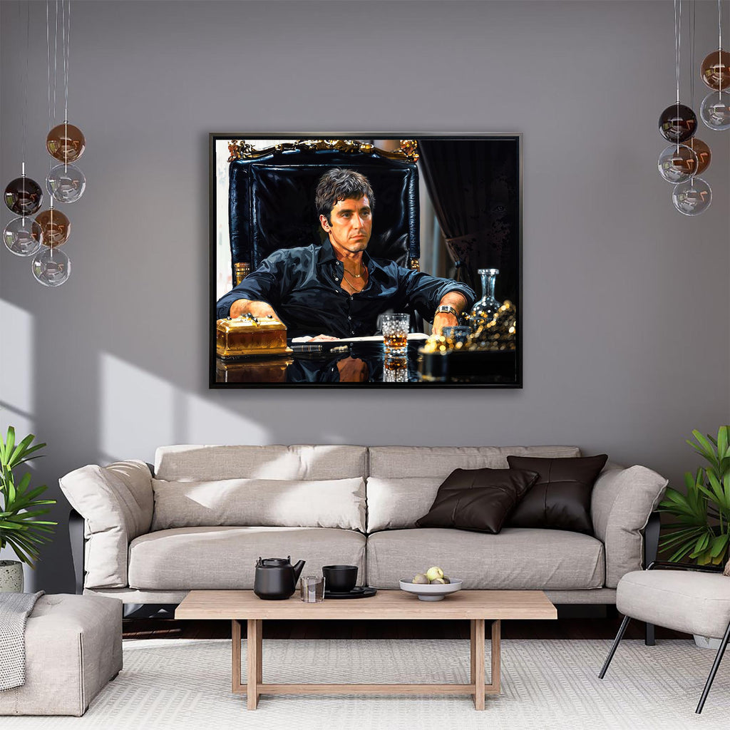 Scarface art - Canvas Print Wall Art Decor-Scene Movie