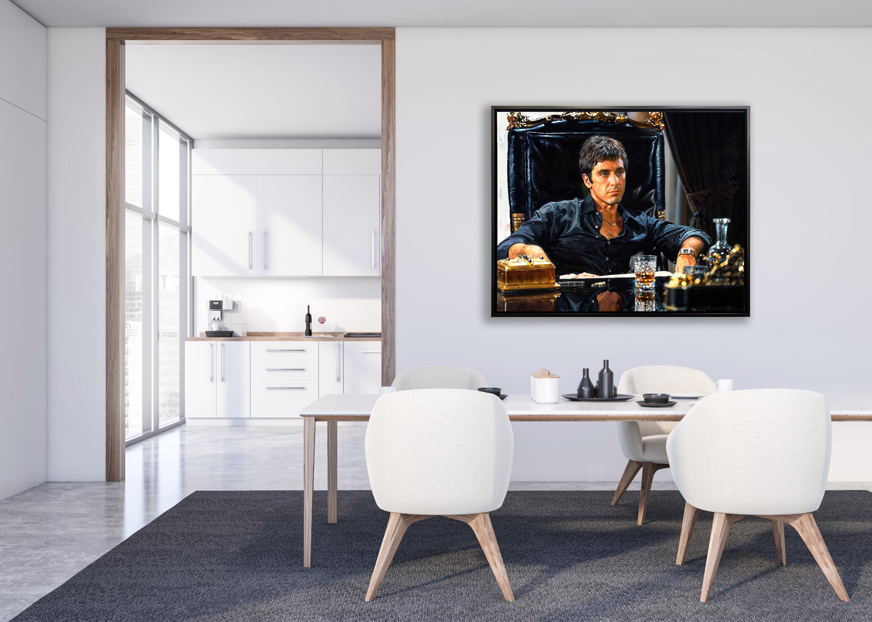 Scarface art - Canvas Print Wall Art Decor-Scene Movie