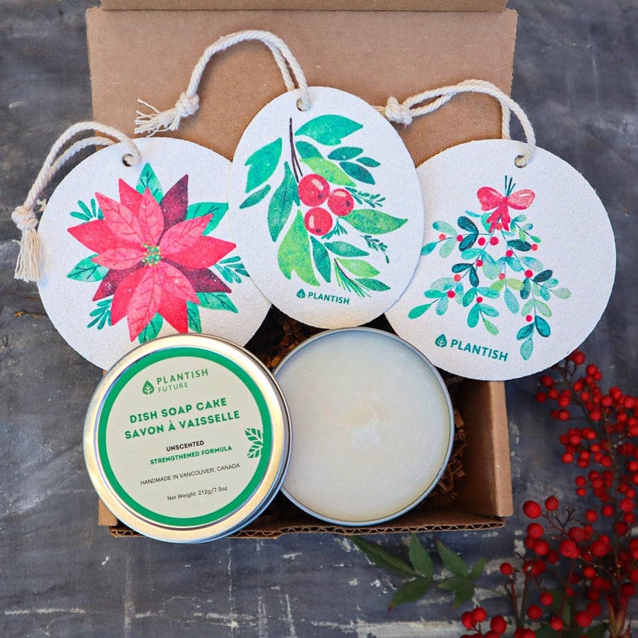 Solid Dish Soap Cake Sponge Bundle (Holiday Exclusive)